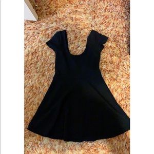 Off the shoulder black dress